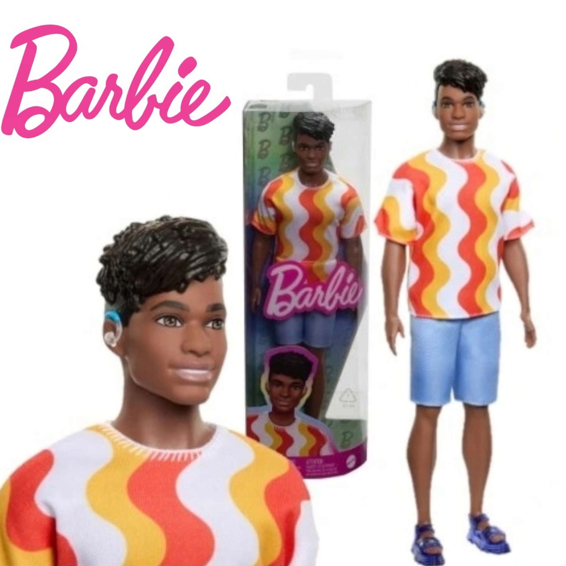 Lalka Barbie Fashionistas Barbie i Ken na Wrotkach Hxk90 - Niska