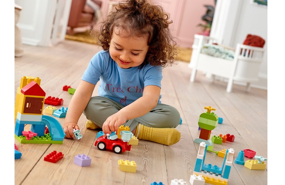 LEGO DUPLO PUDEŁKO Z KLOCKAMI DUŻE DUŻY ZESTAW XXL DELUXE NA PREZENT Marka LEGO