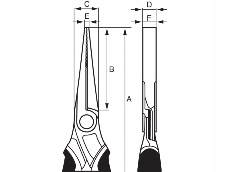 BAHCO 2421 G-180 SZCZYPCE PŁASKIE 180 mm ERGO Marka Bahco