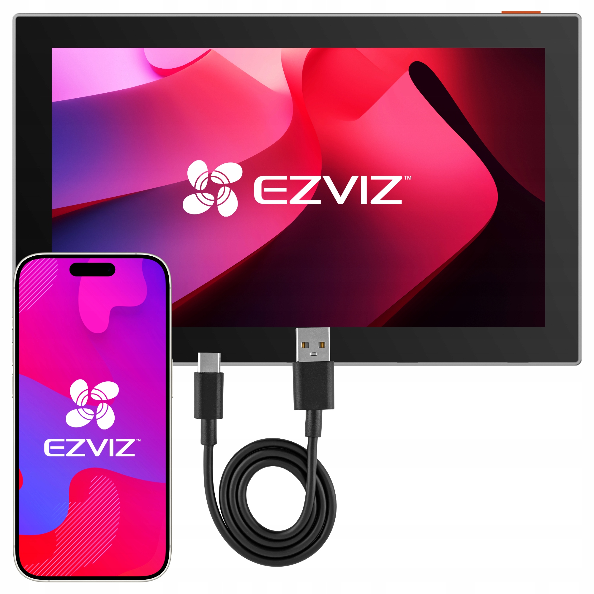 Bezprzewodowy Monitor Ezviz SD7 Panel Dotykowy Do Kamer i Wideodomofonu