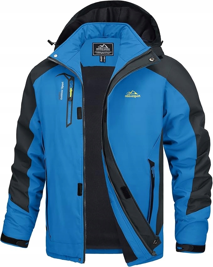 Tacvasen Męska Kurtka Softshell Lekka Wodoodporna Z Kapturem Rozmiar M