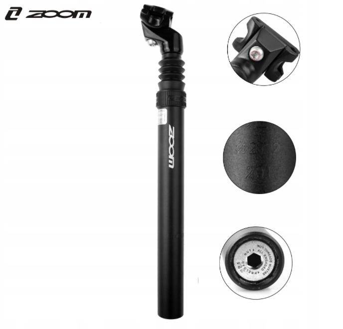 SZTYCA WSPORNIK AMORTYZOWANY MTB ZOOM 27,2/350MM