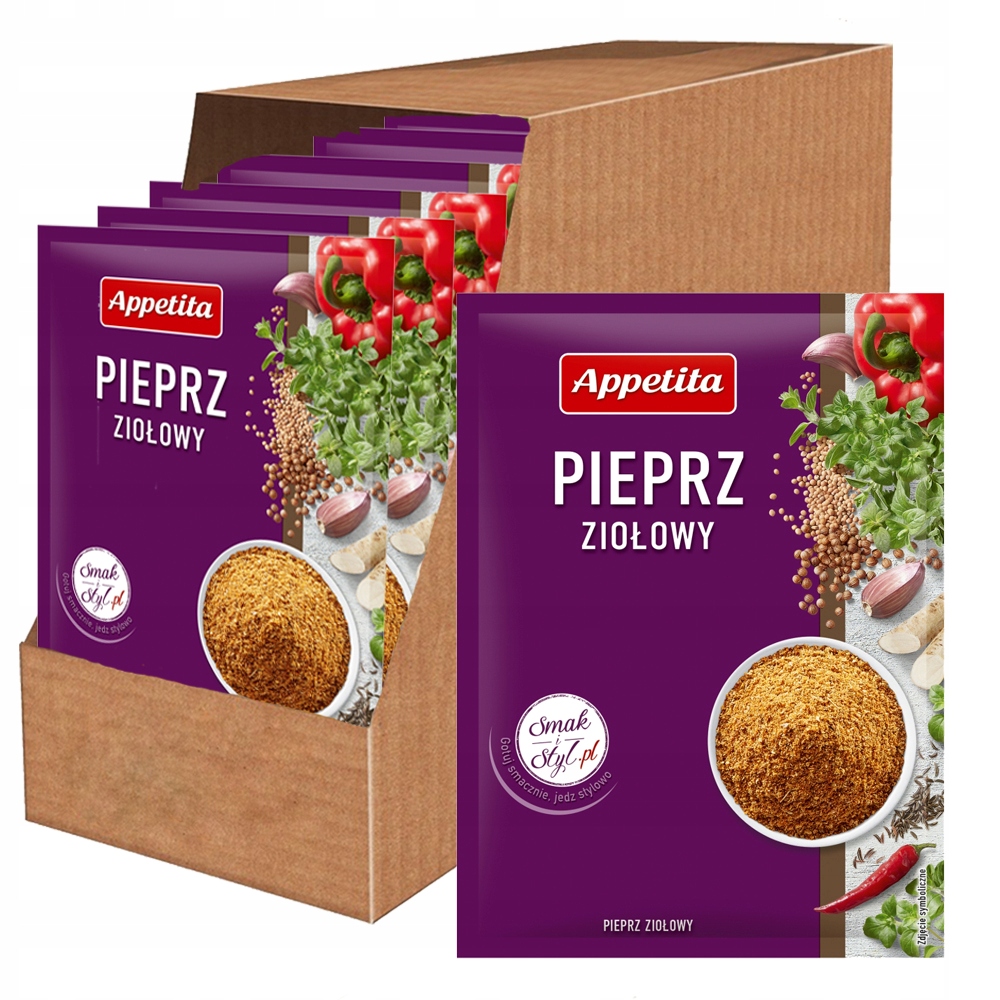 Levně Appetita Pepř bylinný 20 g x 25 kusů