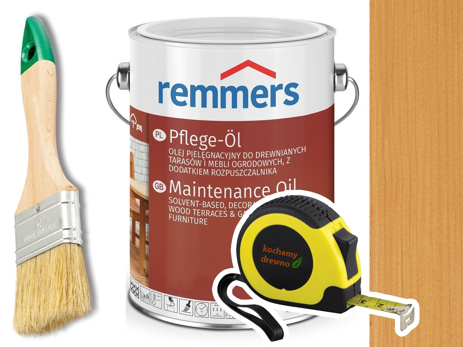 Remmers Pflege-Ol olej na terasu Dub Světlý 2,5L