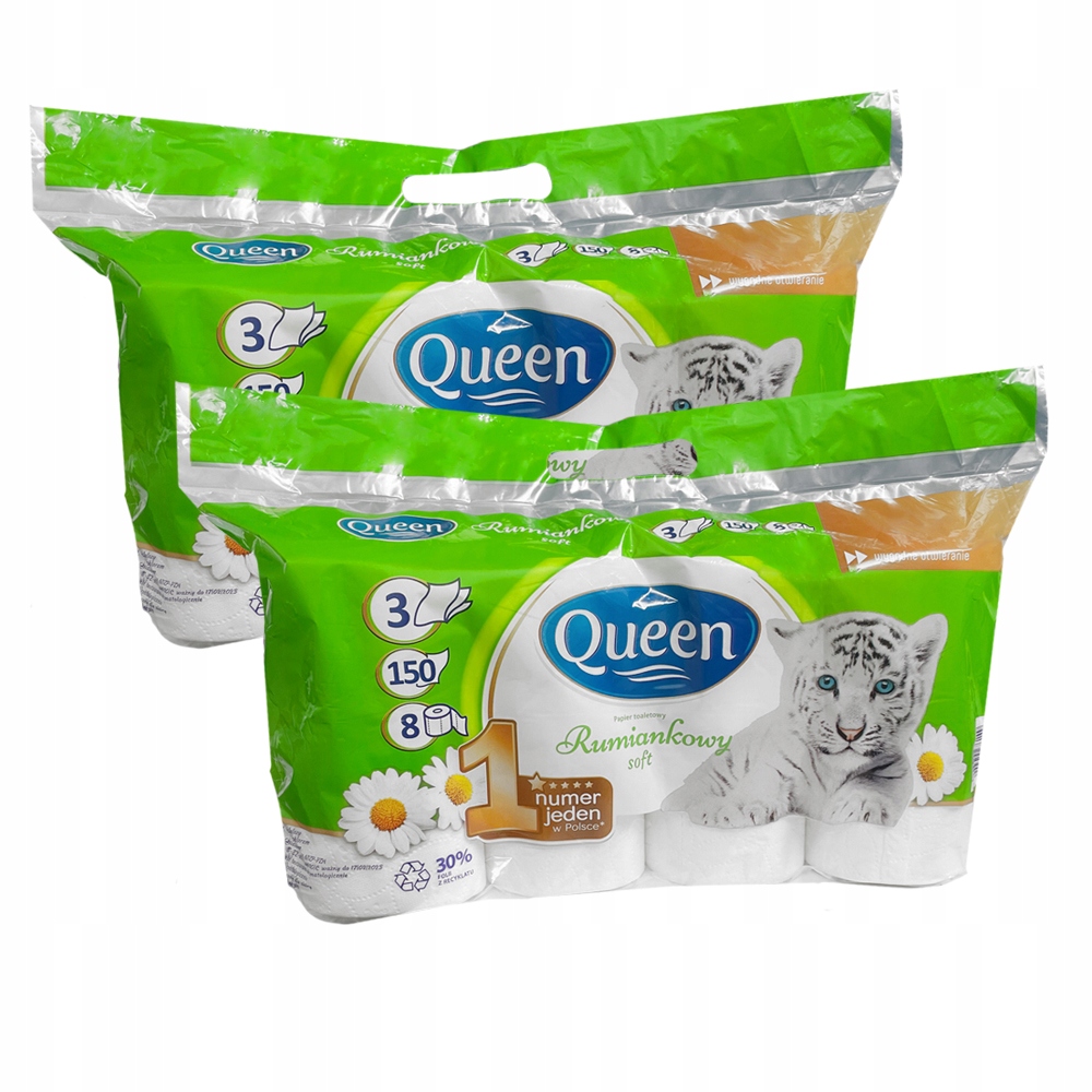 

Papier Toaletowy Queen Rumiankowy 16 Rolek 3WAR