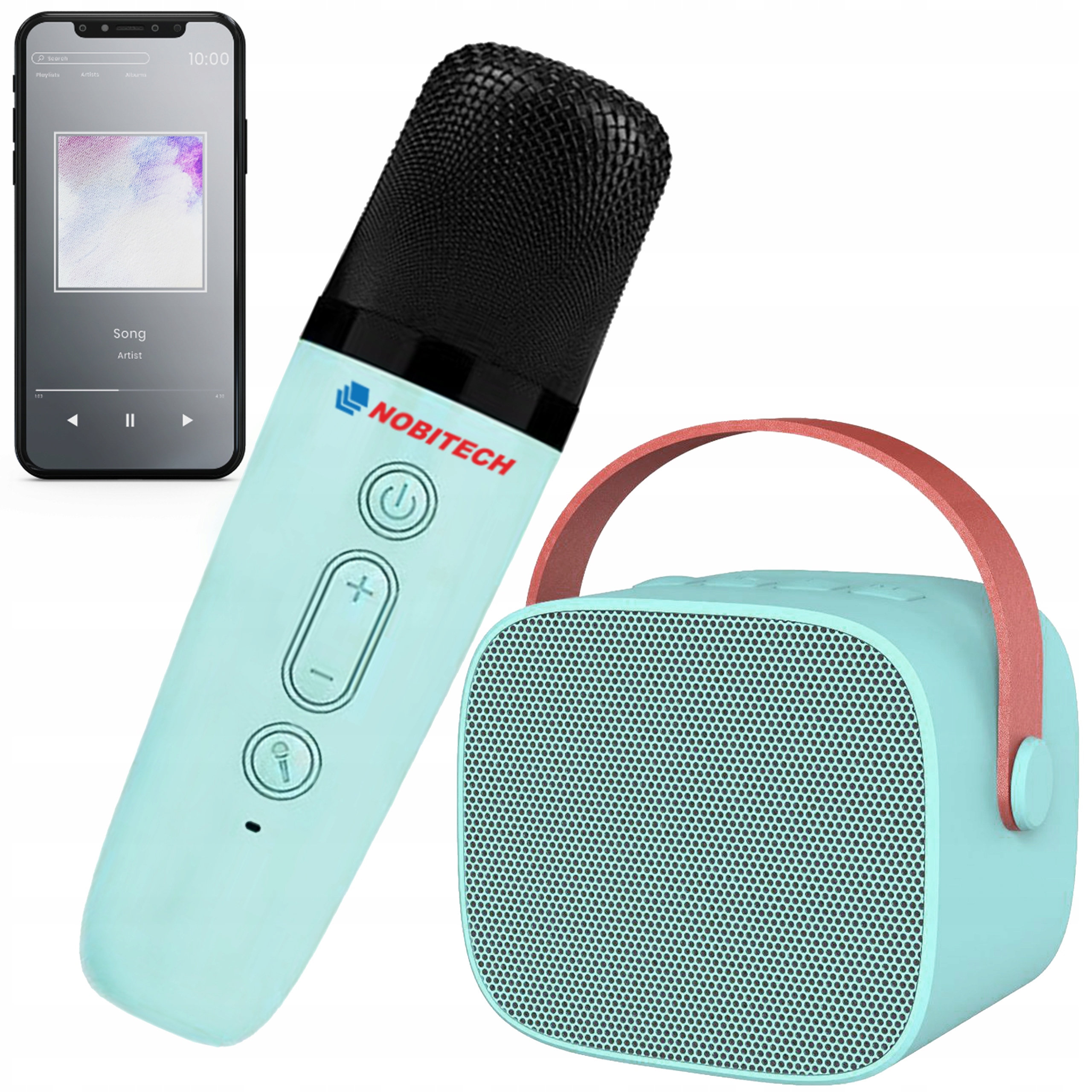 MIKROFON P2 GŁOŚNIK ZESTAW KARAOKE BEZPRZEWODOWY BLUETOOTH MODULACJA