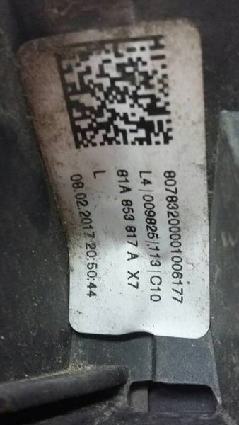 lišta levý záď AUDI Q2 81A853817A