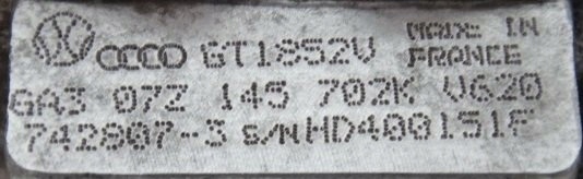 VW PHAETON 5.0 V10 TDI TURBOSPRĘŻARKA STRONA PRAWA Producent części Volkswagen OE