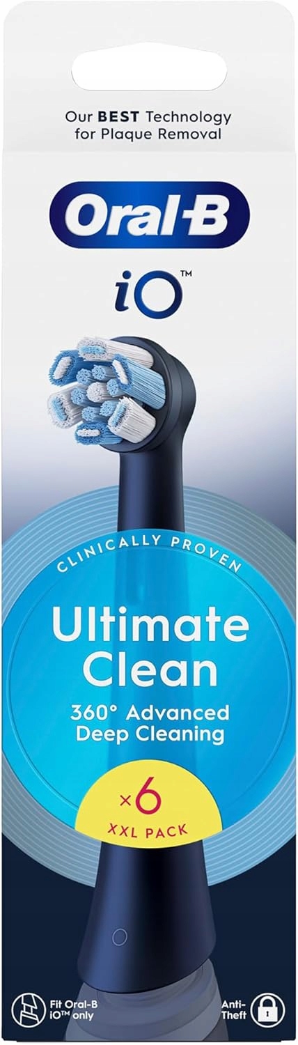 Oral-B Seria iO Ultimate Clean Czarny Filamenty Criss-Cross 6