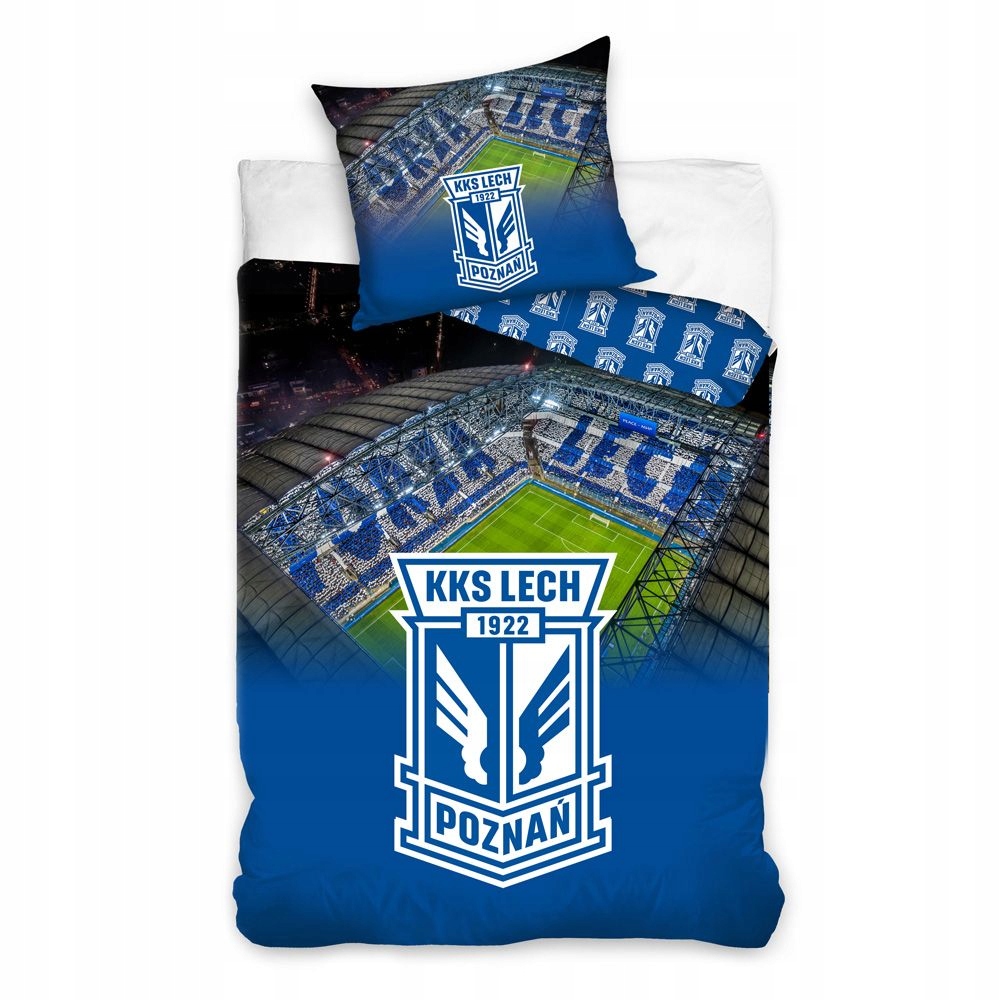 Pościel Lech Poznań Bawełniana Rozmiar 160X200