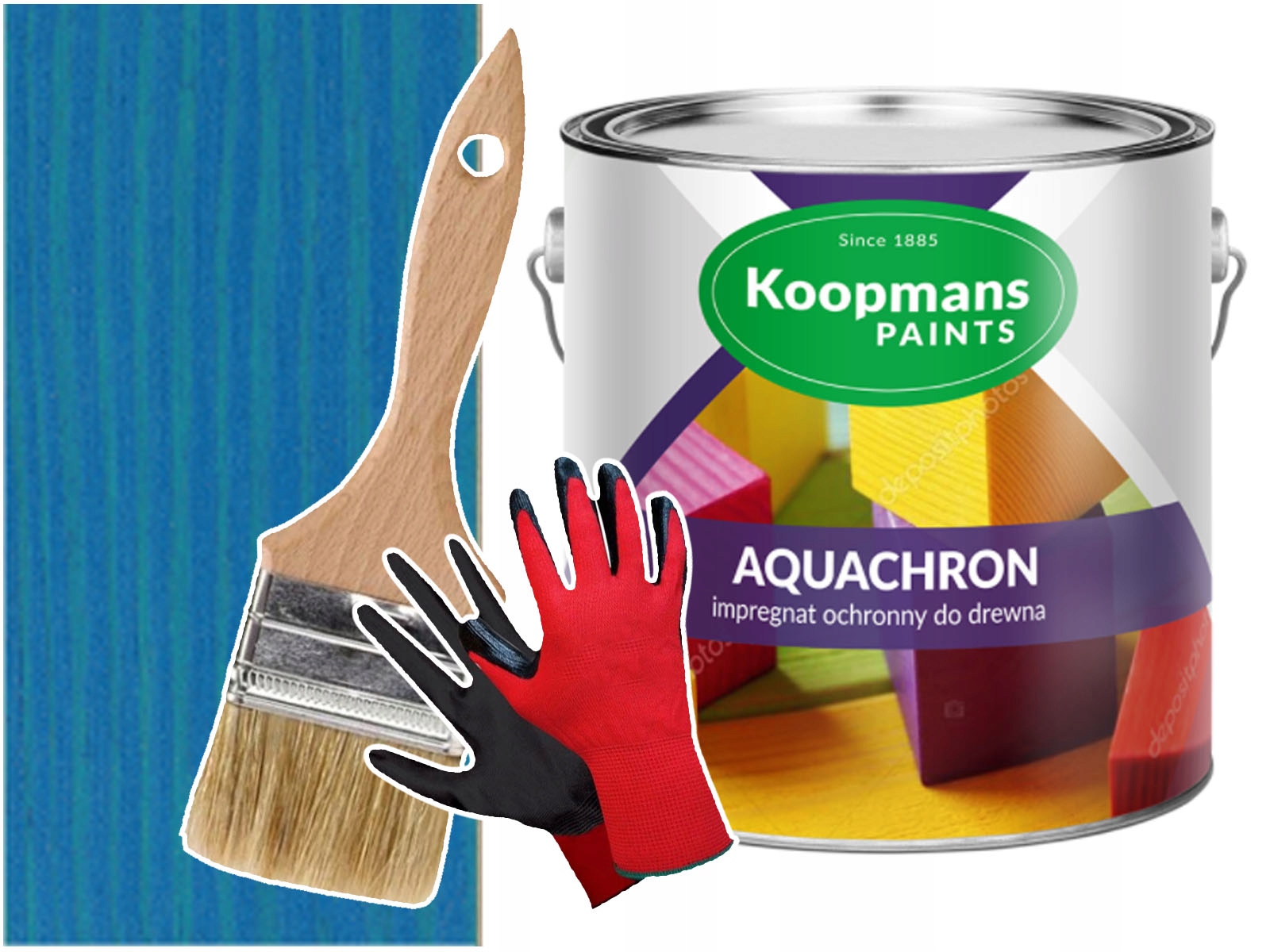 Barva na hračky dětských hřišť Modrá 2,5L