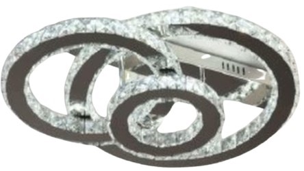 Led stropná lampa Crystal Rings 44W – 3 farby svetla diaľkový ovládač