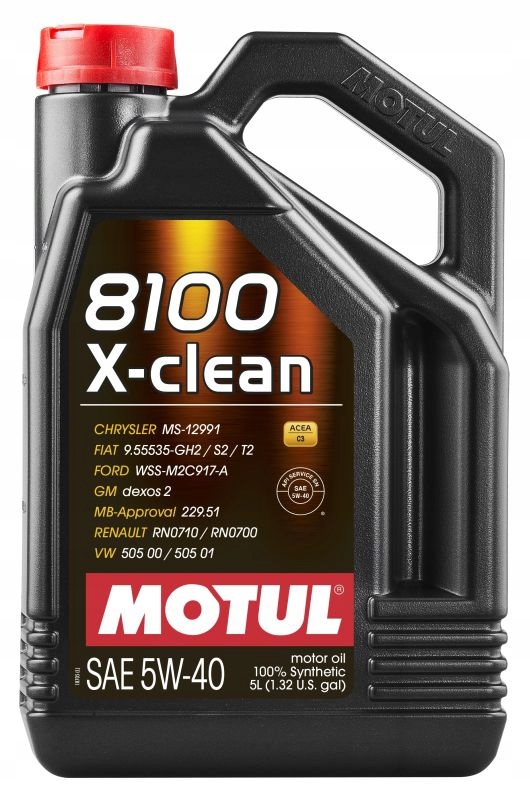 Motul Olej 5V40 5 L 8100 X-clean C3 Sn LL04 RN0710 505.00 505.01