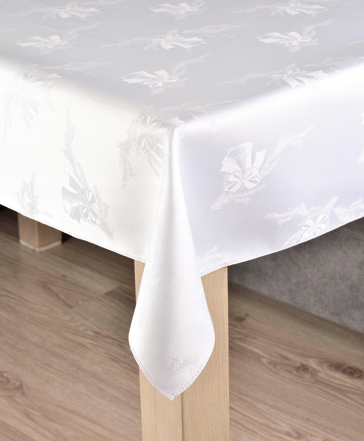 OBRUS PLAMOODPORNY - ŚWIĄTECZNY DZWONEK - 140X200 Kod producenta WIGILIA BOŻE NARODZENIE ŚWIĘTA JAKOŚĆ MODNY