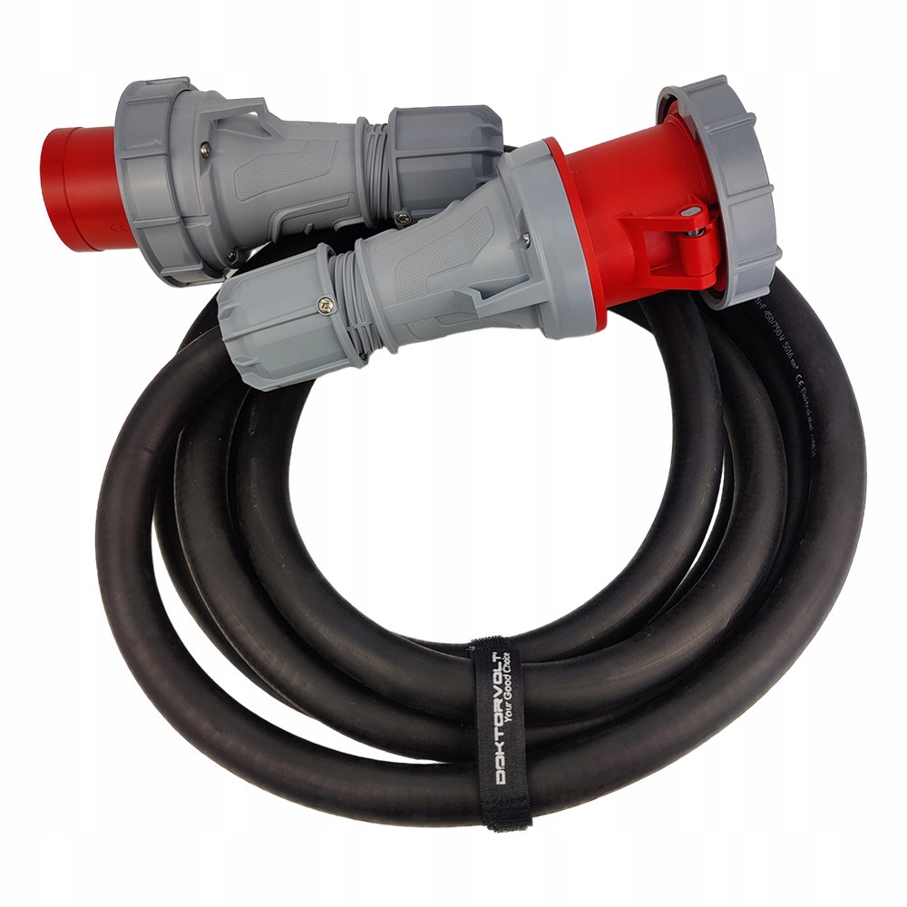 Predlžovací Kábel silový 5 m 63A/5P IP67 Cee 400V 5x16 mm2 Doktorvolt 4742