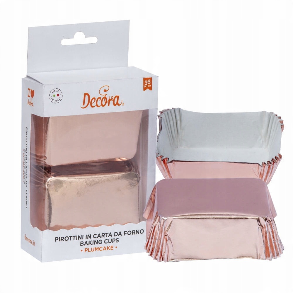 

Papilotki Różowe Złoto 80x50x32 mm Decora 20 szt