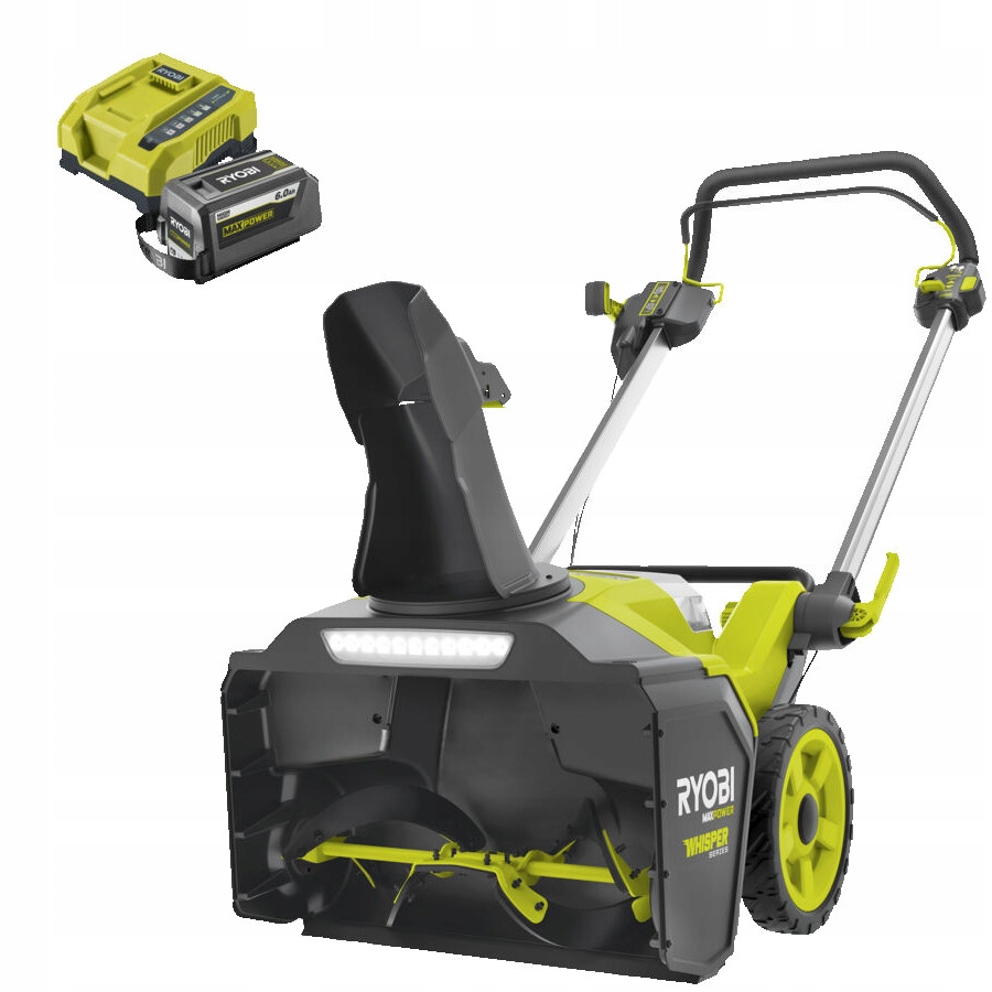RYOBI ODŚNIEŻARKA AKU 53CM MAX POWER WHISPER AKUMULATOR 6AH