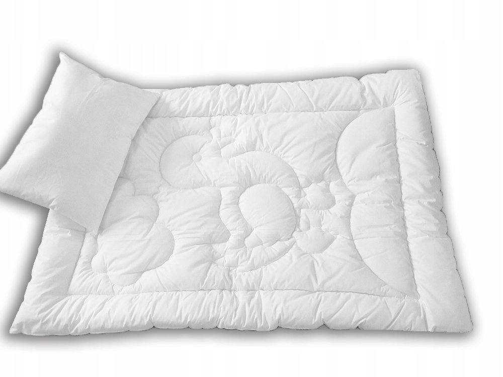 

Komplet kołdra poduszka dziecięca łóżeczko 90x120