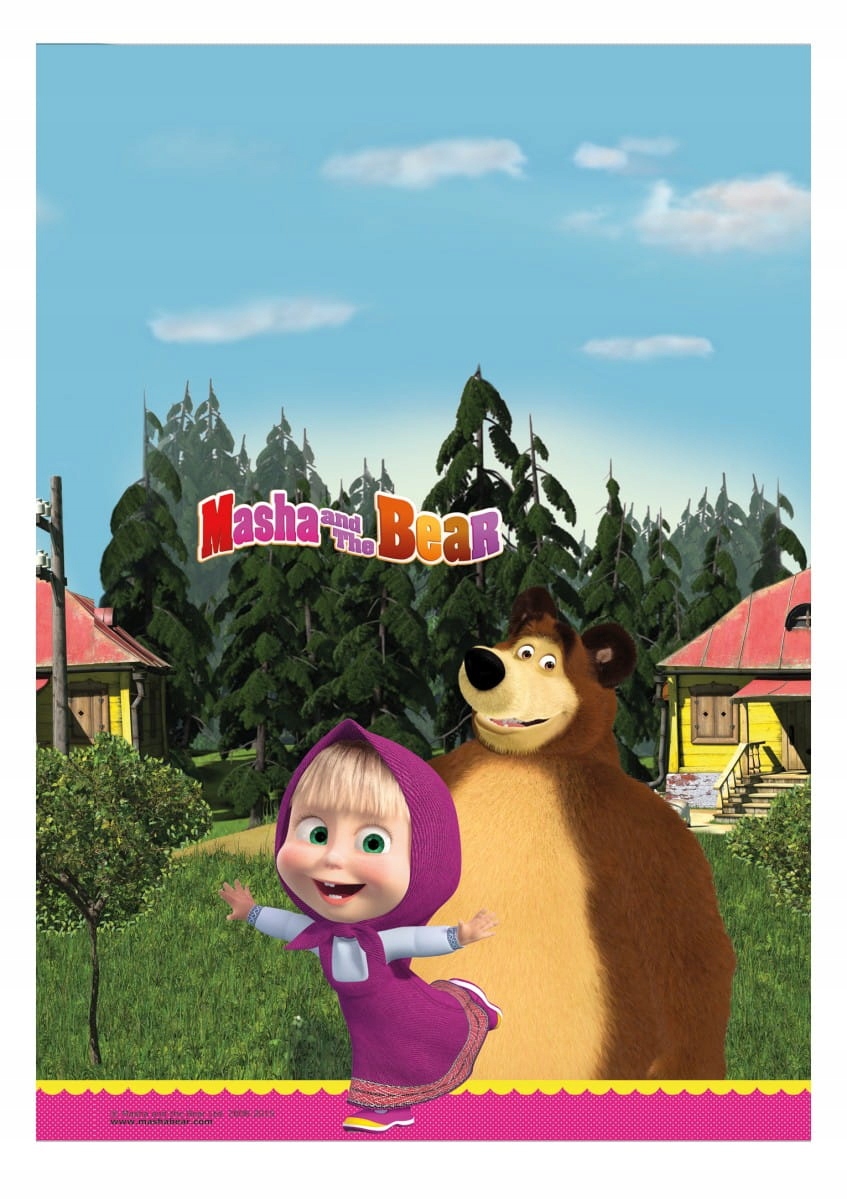 Foliowy obrus MASZ I NIEDŹWIEDŹ