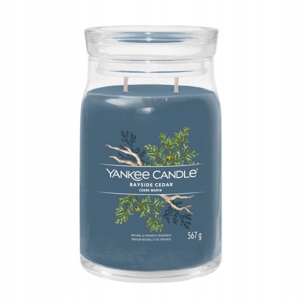 Yankee Candle Bayside Cedar velká vonná svíčka 567 g