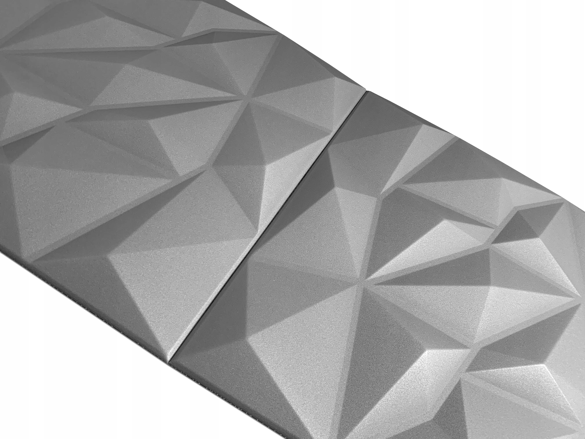 Szare kasetony sufitowe panele 3D BRYLANT 2m2 Szerokość produktu 50 cm