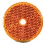 ODBLASK OKRĄGŁY OTWOREM PRZYKRĘCANY DOB-033 ŻÓŁTY