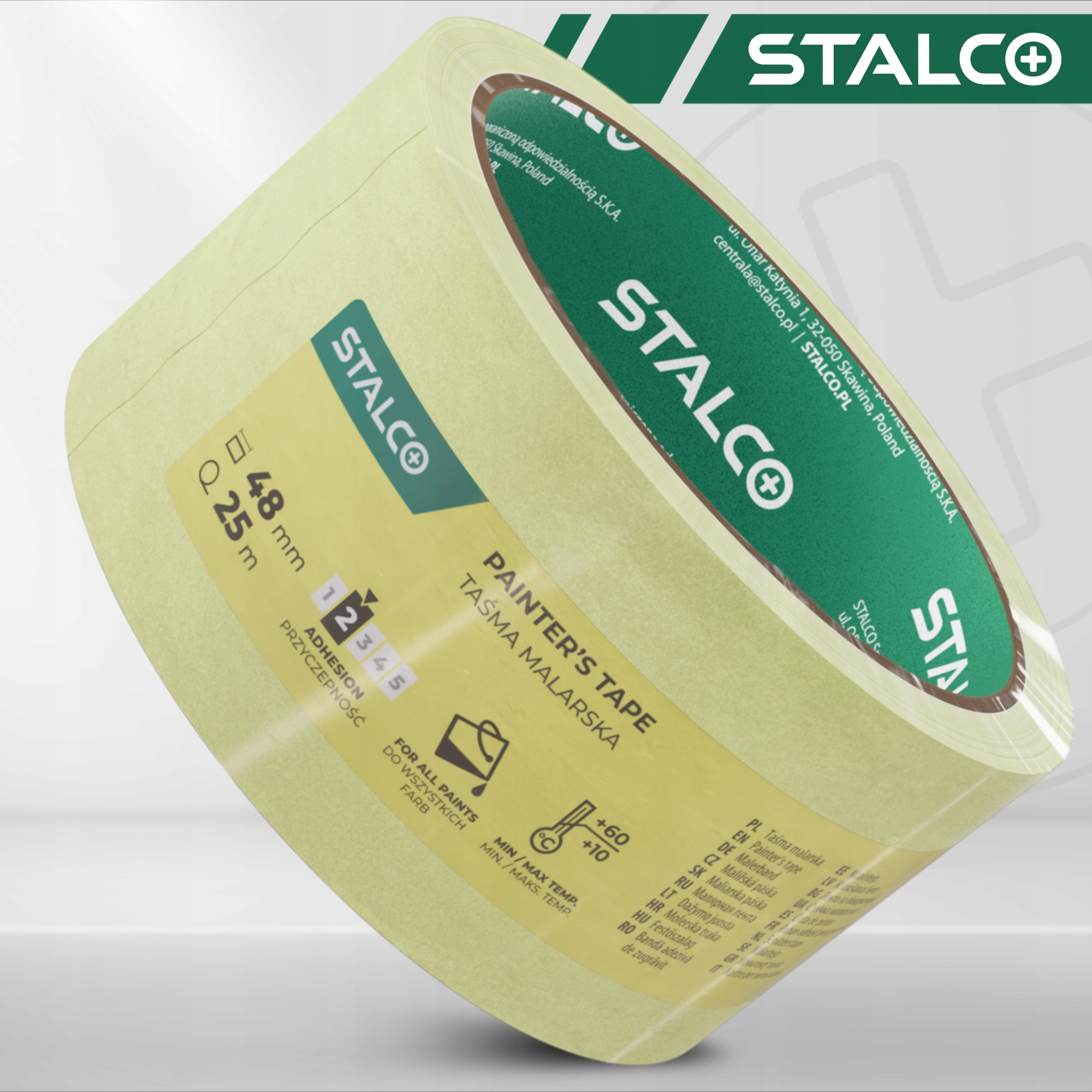 Stalco Taśma Malarska Papierowa Maskująca 48mmx25m S-38248