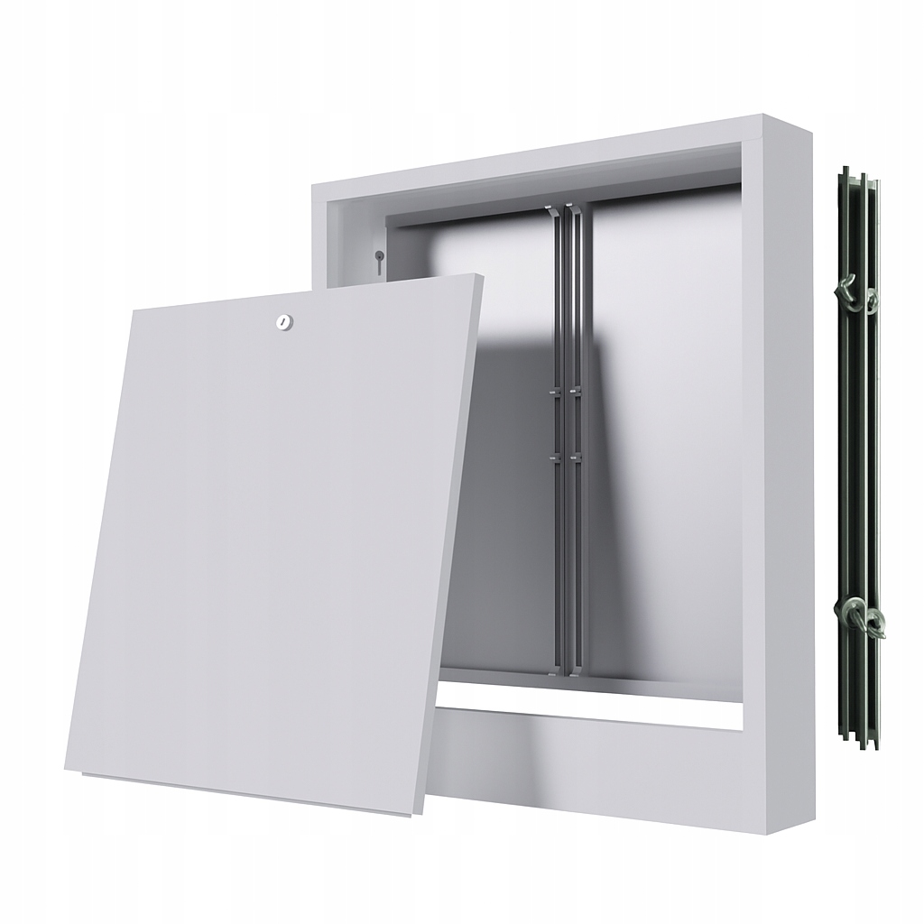 Nástenná skrinka 7-8 obvodov pre podlahový rozdeľovač 2 montážne lišty