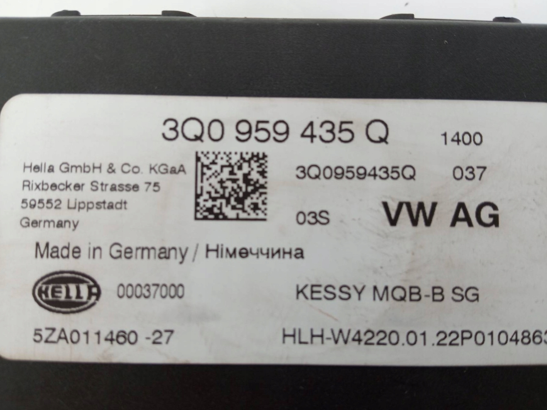 modulo KESSY 3Q0959435Q Skoda Kodiaq e (2016-2023)