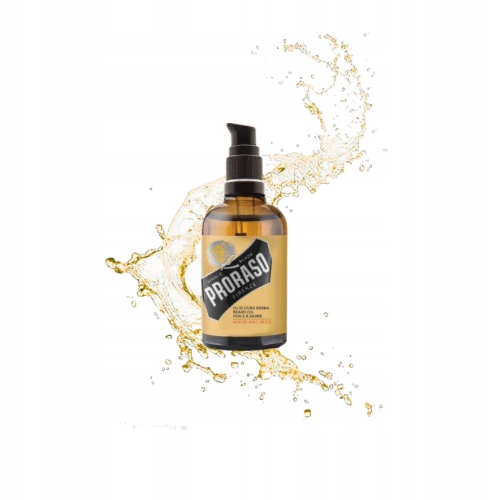 Olej na vousy Proraso Wood Spice 100 ml bez amoniakových silikonových olejů