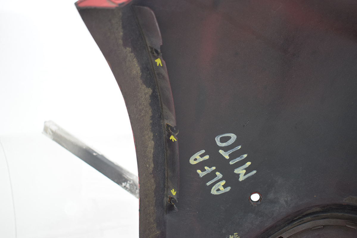 bumper rear rear part ALFA ROMEO MITO PDC