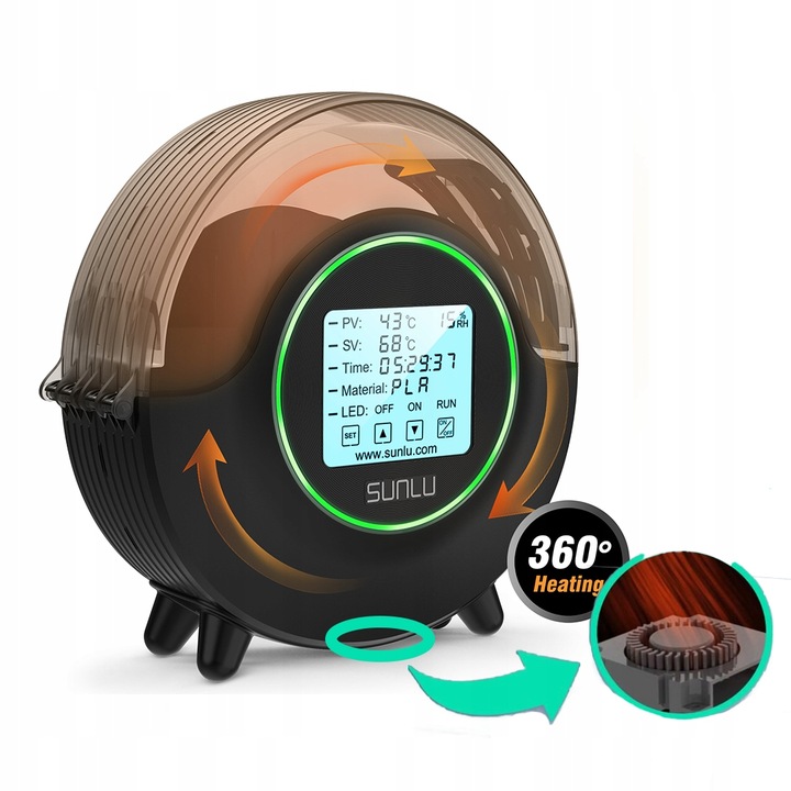 SUNLU FilaDryer S2 suszarka do filamentu Kod producenta DLZ-EU-SL-S2FD-EU