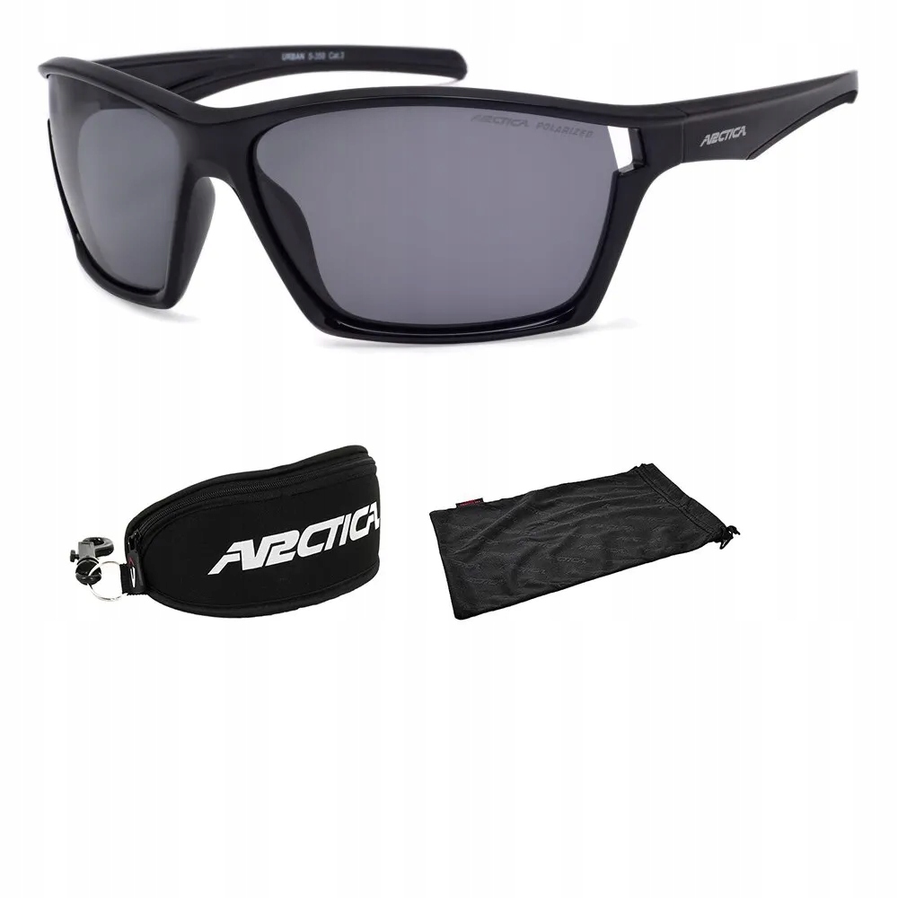 Arctica sportovní černé polarizační sluneční brýle S358