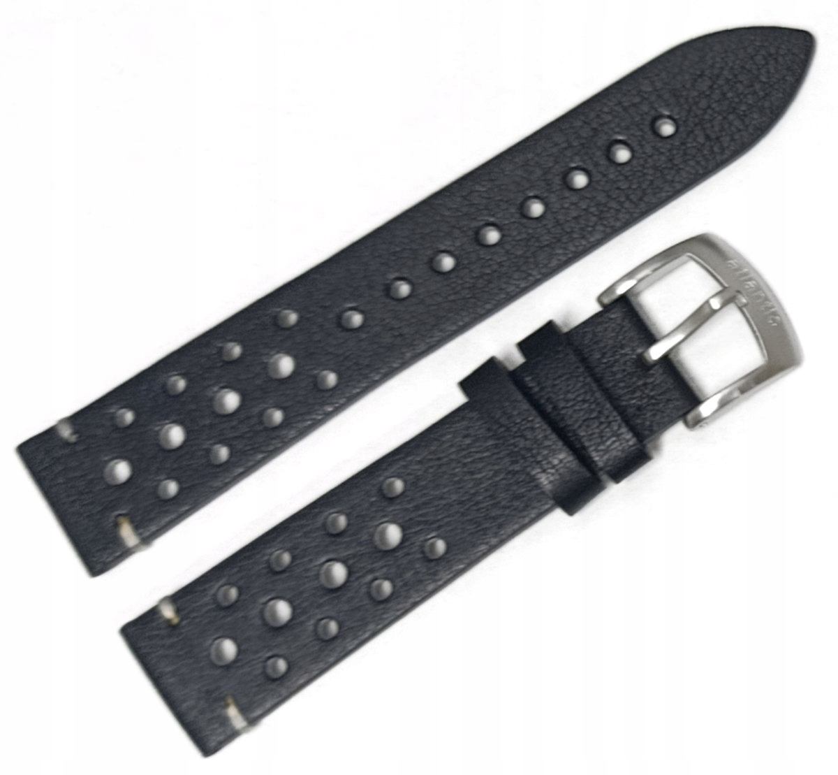 Originální Kožený Černý Řemínek Na Hodinky Atlantic Timeroy 20 mm Perforace