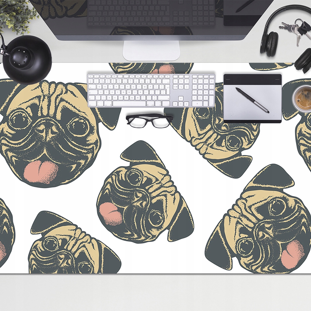 

Duża mata ochronna na biurko Mopsy Deskmat 100x50