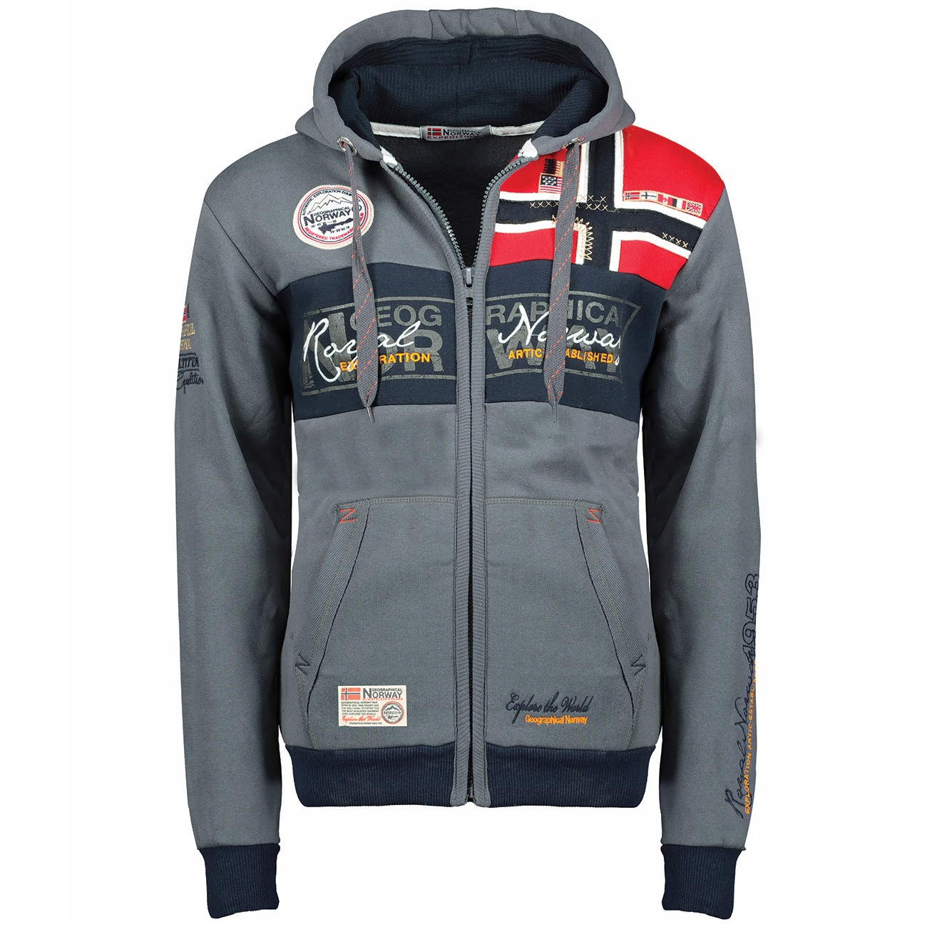 Geographical Norway mikina pánská Flyer Men 042 nadměrná velikost S tmavě š