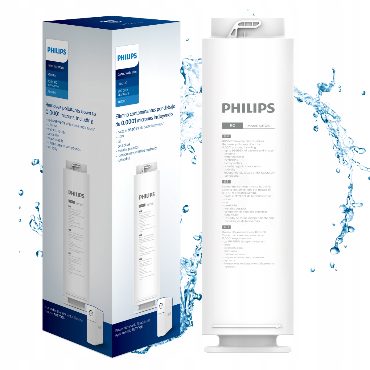 Filtr wymienny, membrana Ro Philips Aqua Shield AUT780 do filtra AUT7006