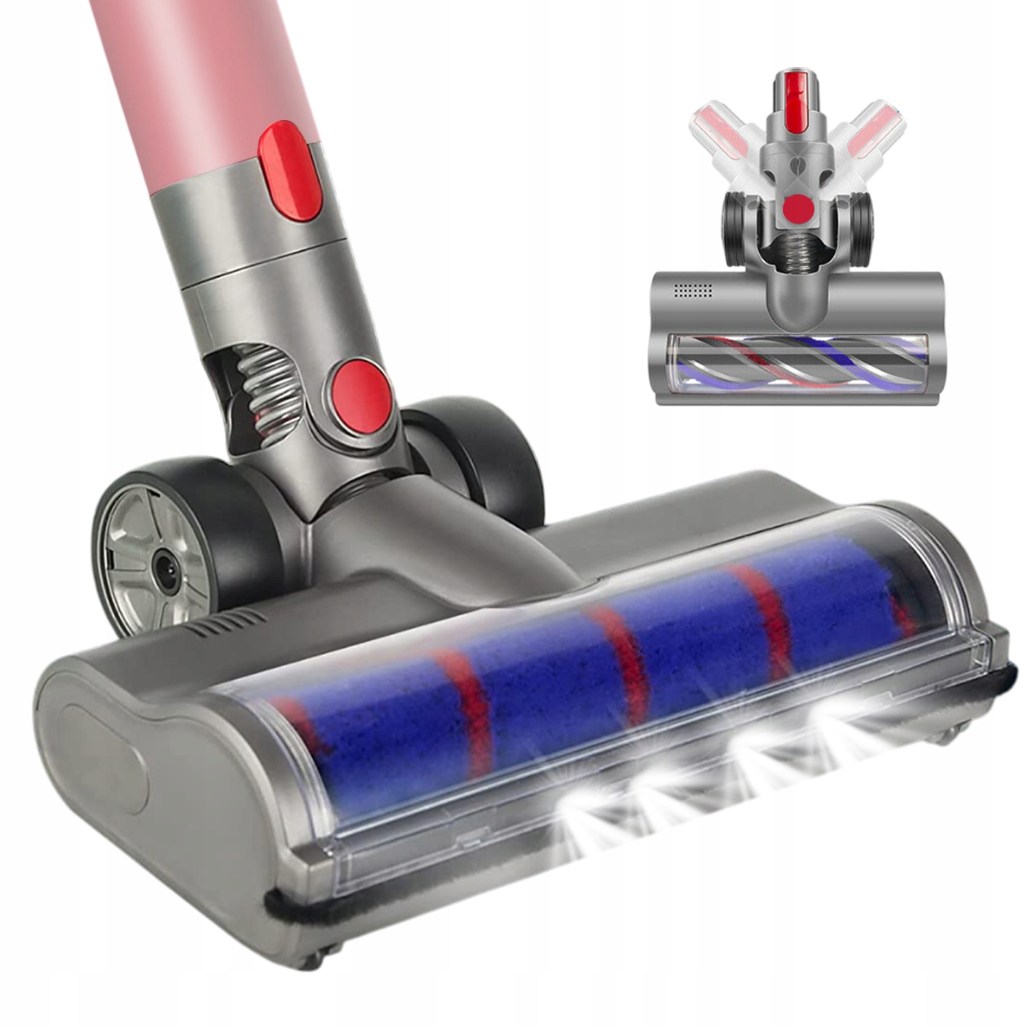 Led Kartáč Pro Dyson V7 V8 V10 V11 S Otočnou Hlavou 90°