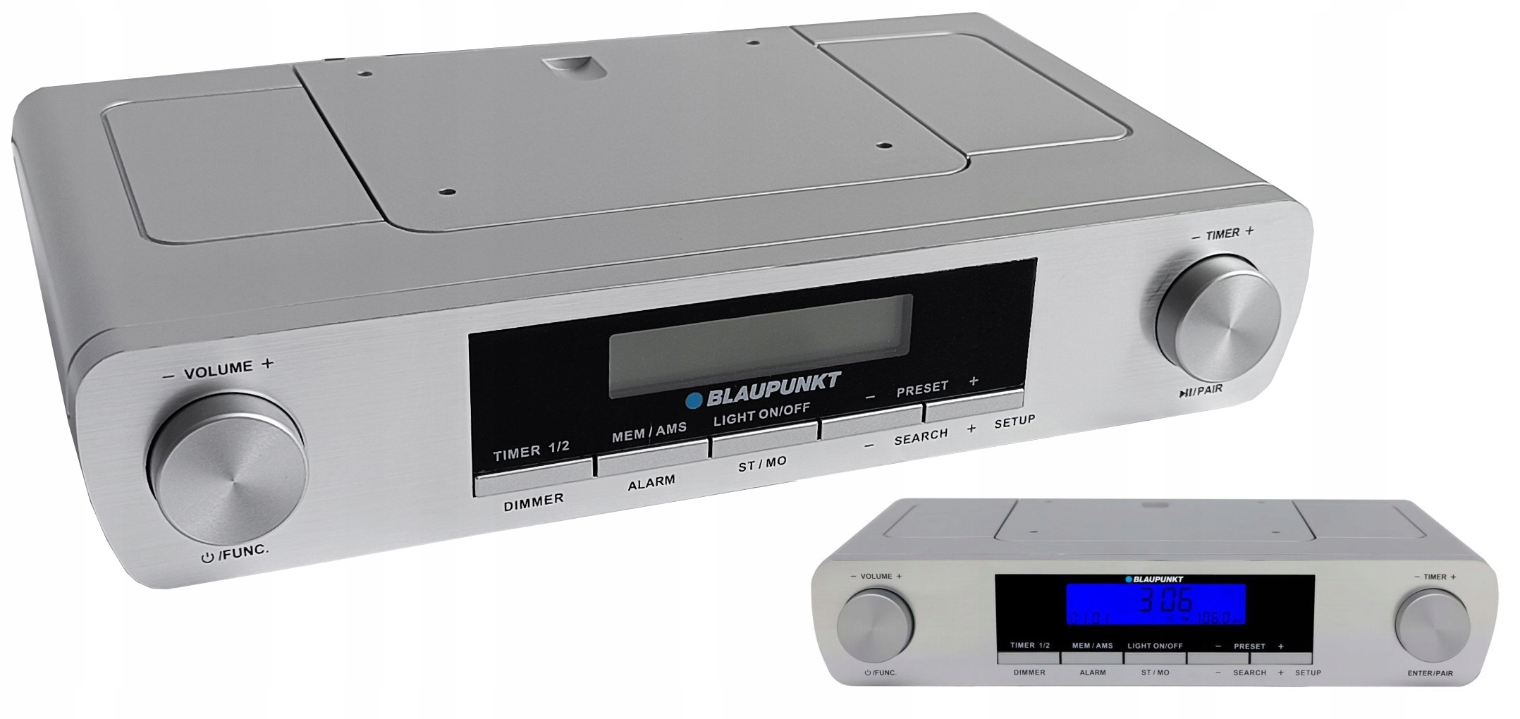 Blaupunkt KR14BT Radio FM Bluetooth Srebrny