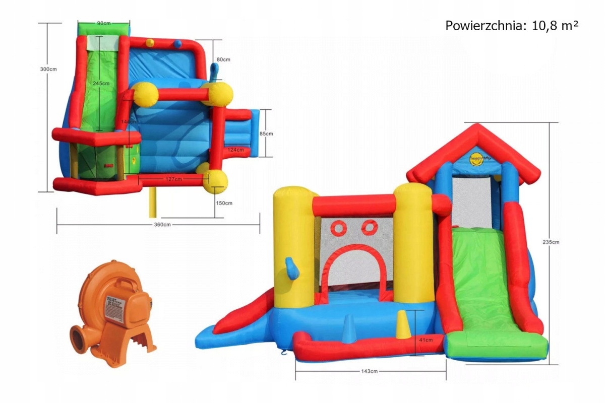 Dmuchaniec Zamek Dmuchany Dmuchane Centrum Zabawy Marka HappyHop