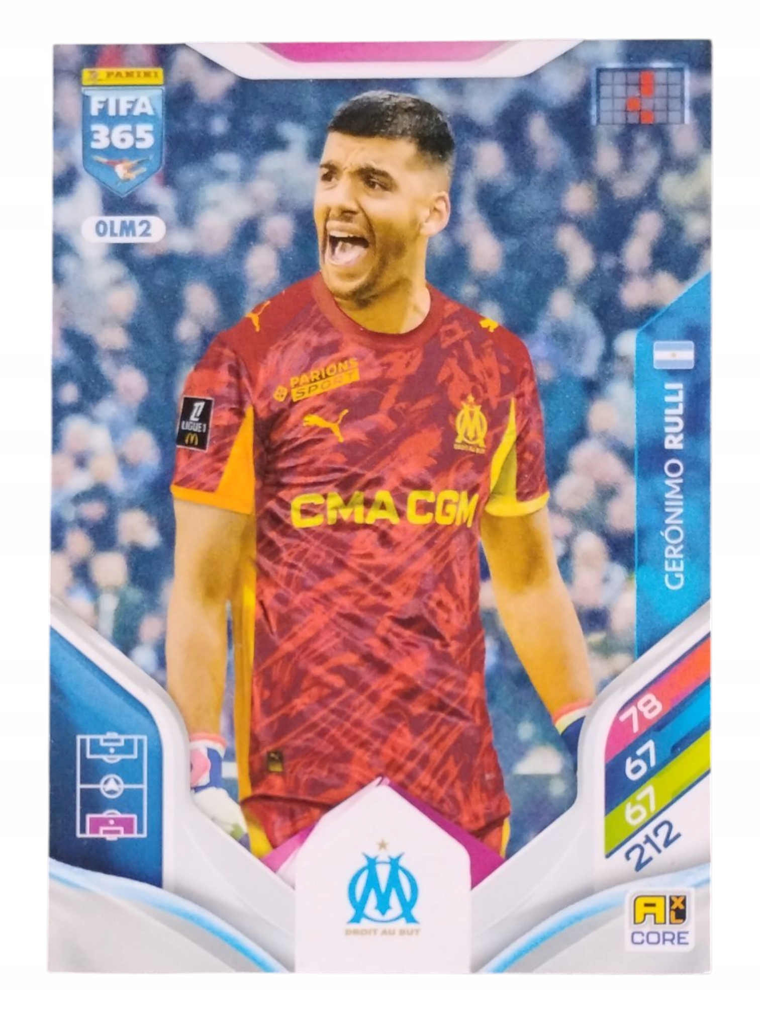 Panini Fifa 365 2026 Core Geronimo Rulli Olympique Marseille OLM2