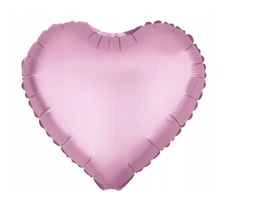 Balon foliowy serce matowe RÓŻOWE 18cali 40CM