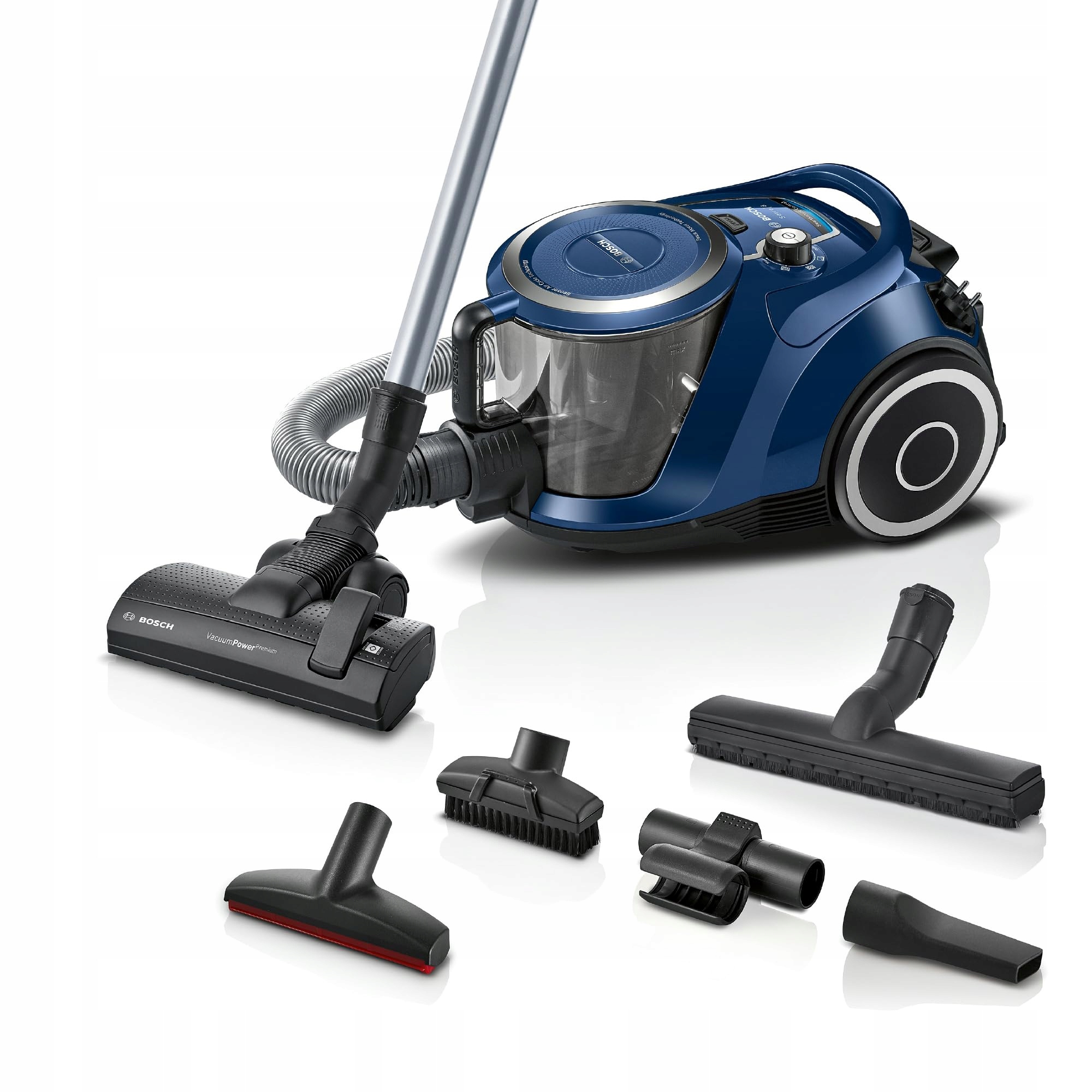 Bosch bezvreckový vysávač série 6, 700 W, modrý