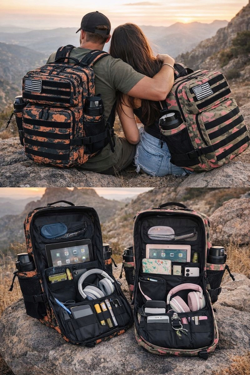 Batohy Pro Pár Na Společné Výlety Do Hor, Treking – Sada 2KS