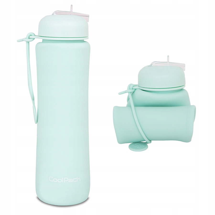 Bidon Silkionowy CoolPack 600 ml Składany Zielony