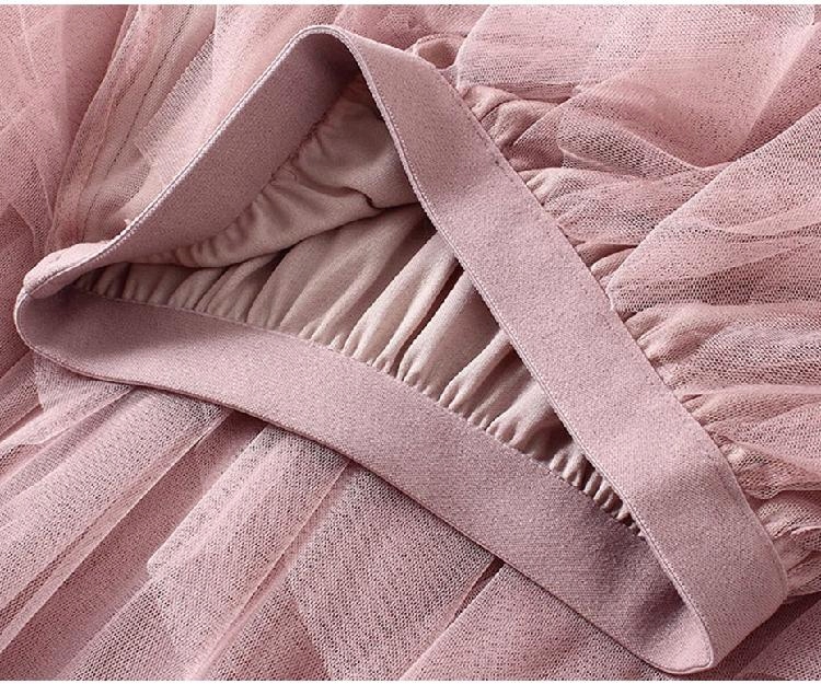 SPÓDNICA TIULOWA MAXI Zapięcie zamek