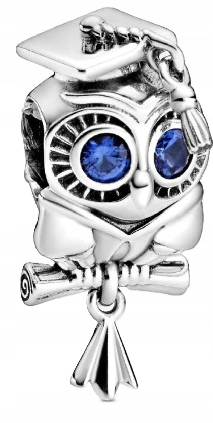 Přívěsek Moudrá Sova Absolventa 798907C01 Stříbrný