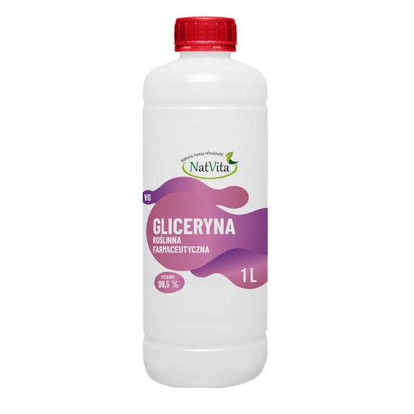 

Gliceryna roślinna glicerol 99,8% E422 1l NatVita