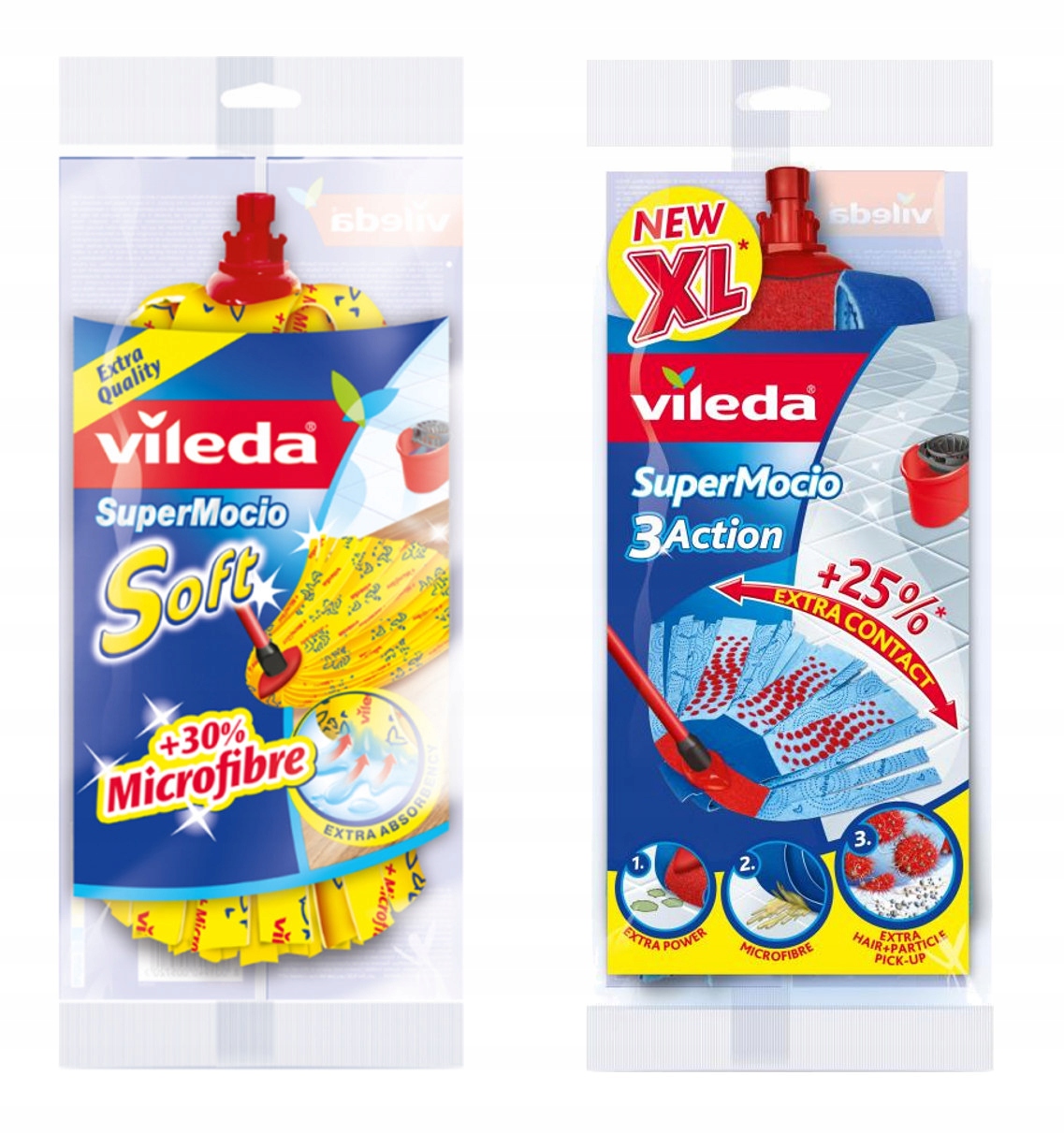 

Wkłady do mopa paskowego Vileda Soft, Velour 2 szt