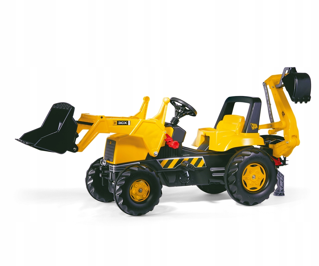 Traktor jeździk dla dzieci Rolly Junior Jcb z łyżką i przyczepą Rolly Toys